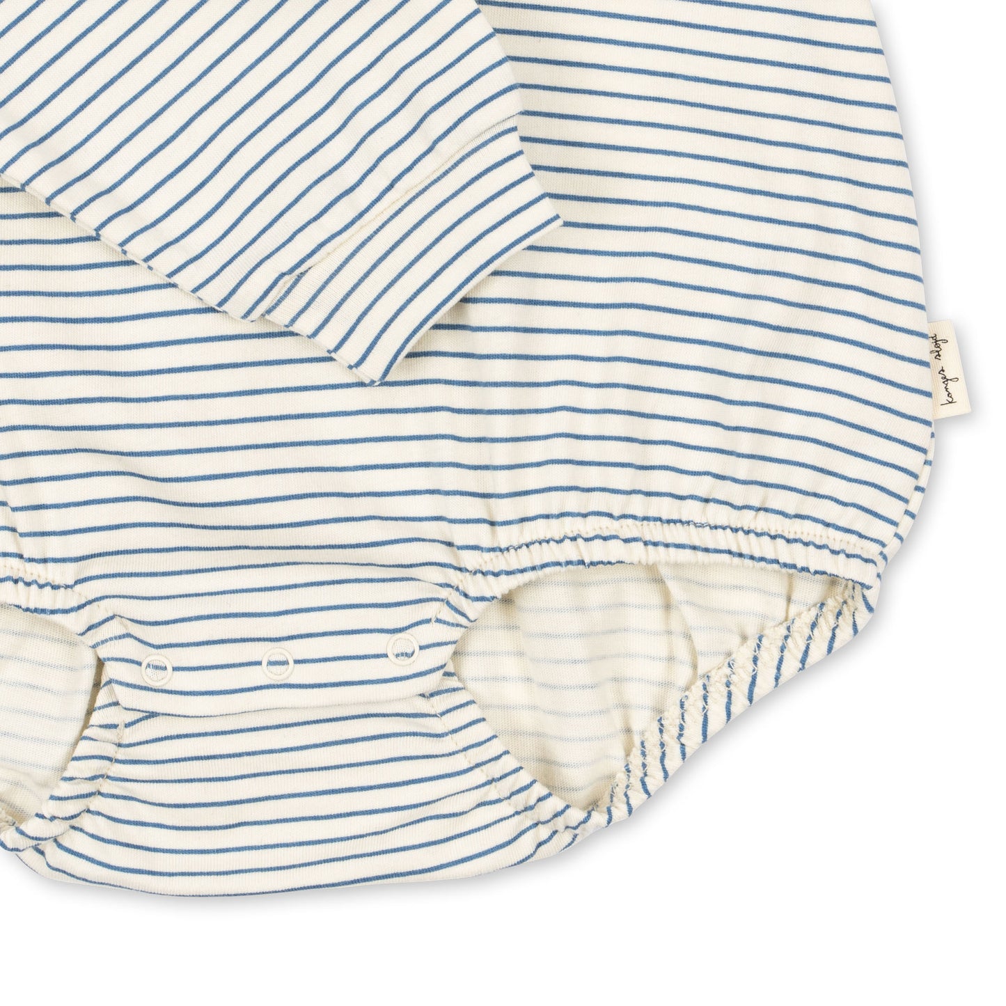 Body unisexe à manches longues, motif marinière, 100% coton