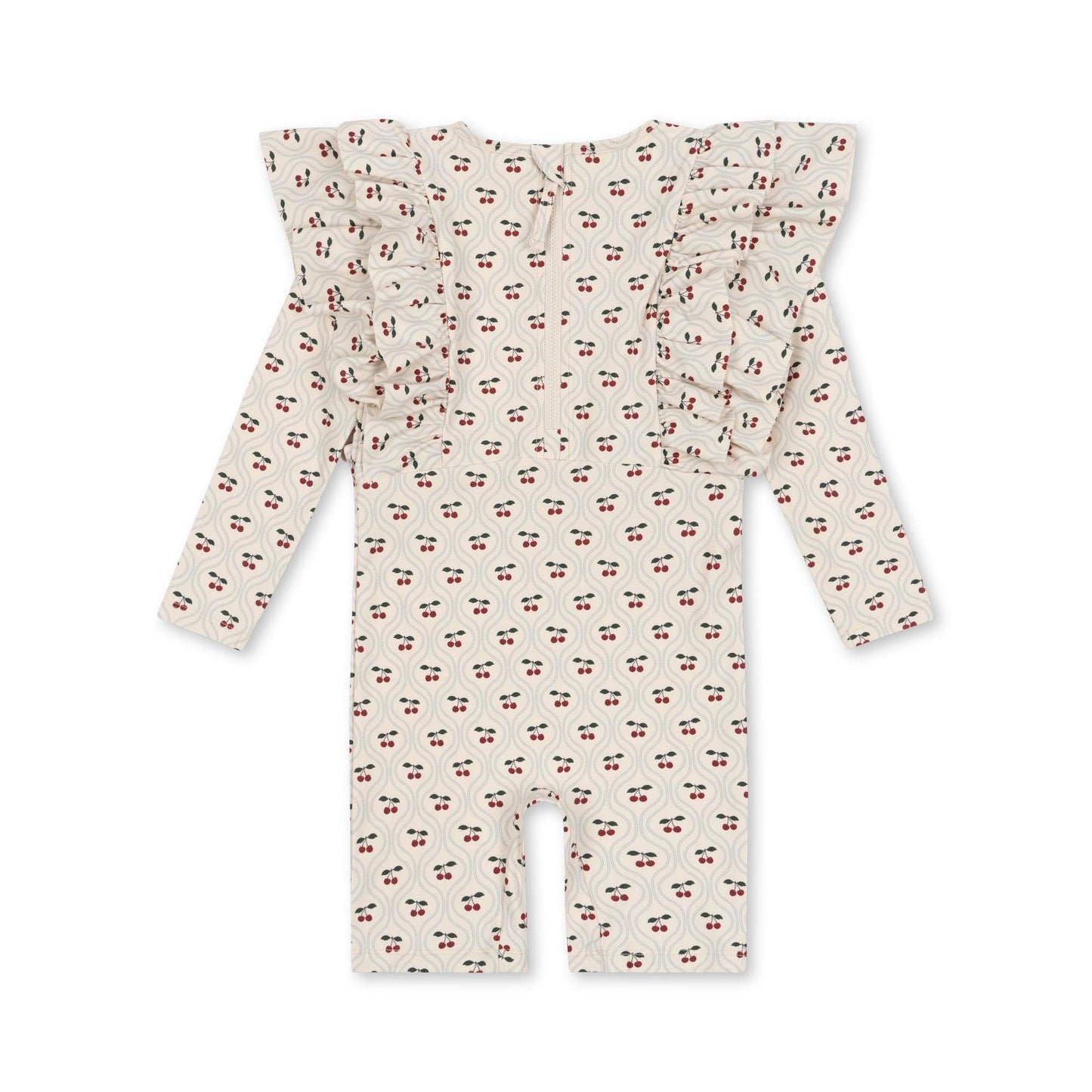 Konges Slojd - Combinaison anti UV à volants Manuca Cherry - Petit Muxu Concept Store