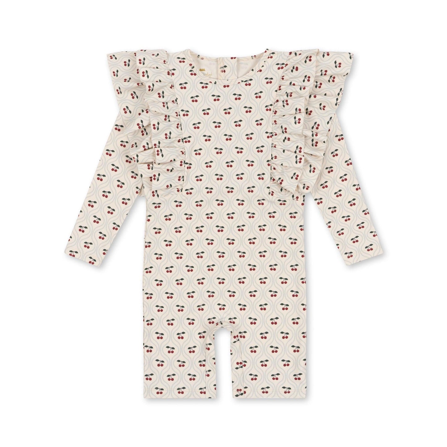 Konges Slojd - Combinaison anti UV à volants Manuca Cherry - Petit Muxu Concept Store