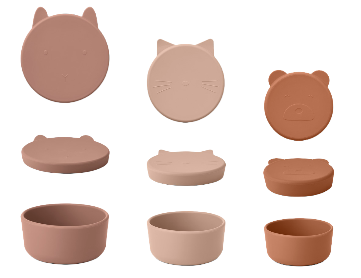 Set de 3 Bols/Boîtes Pique-nique en Silicone Liewood Corgan