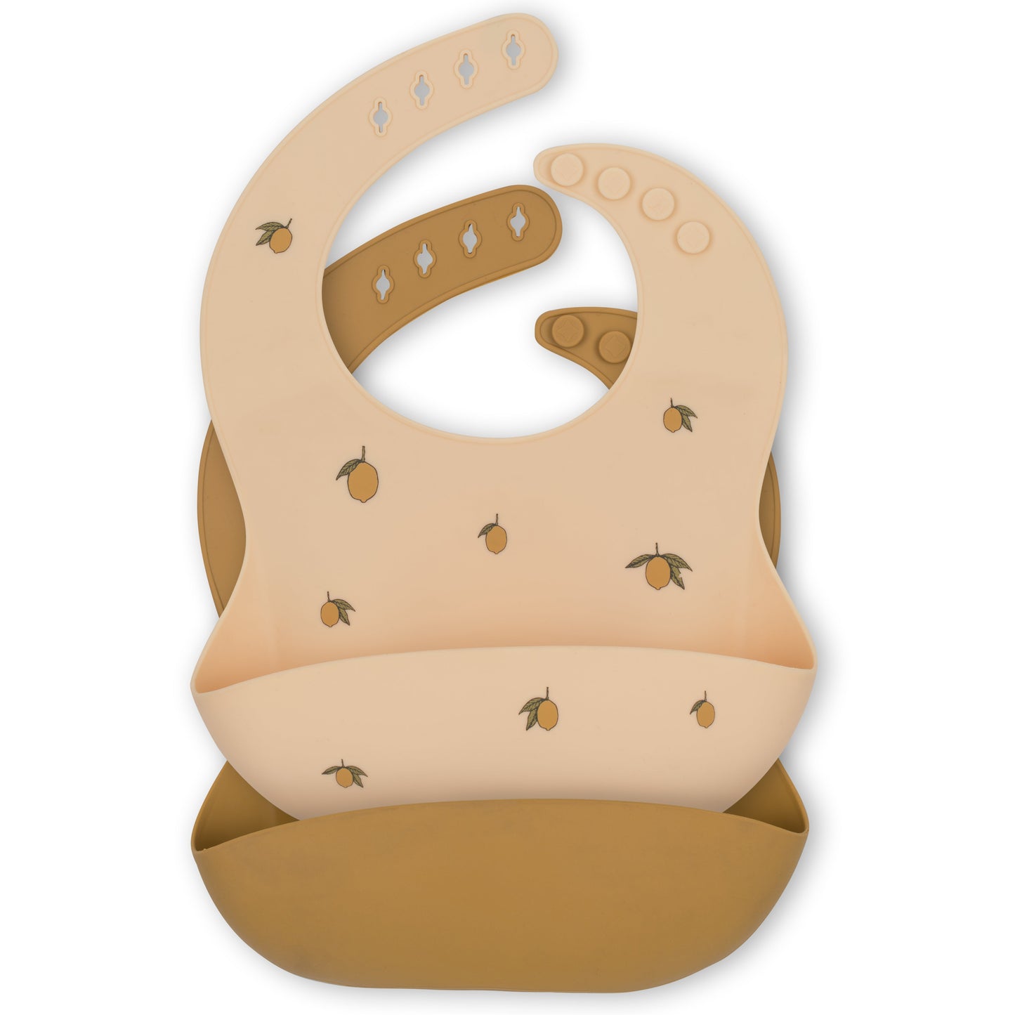 Bavoir silicone Konges Slojd Lemon / Almond