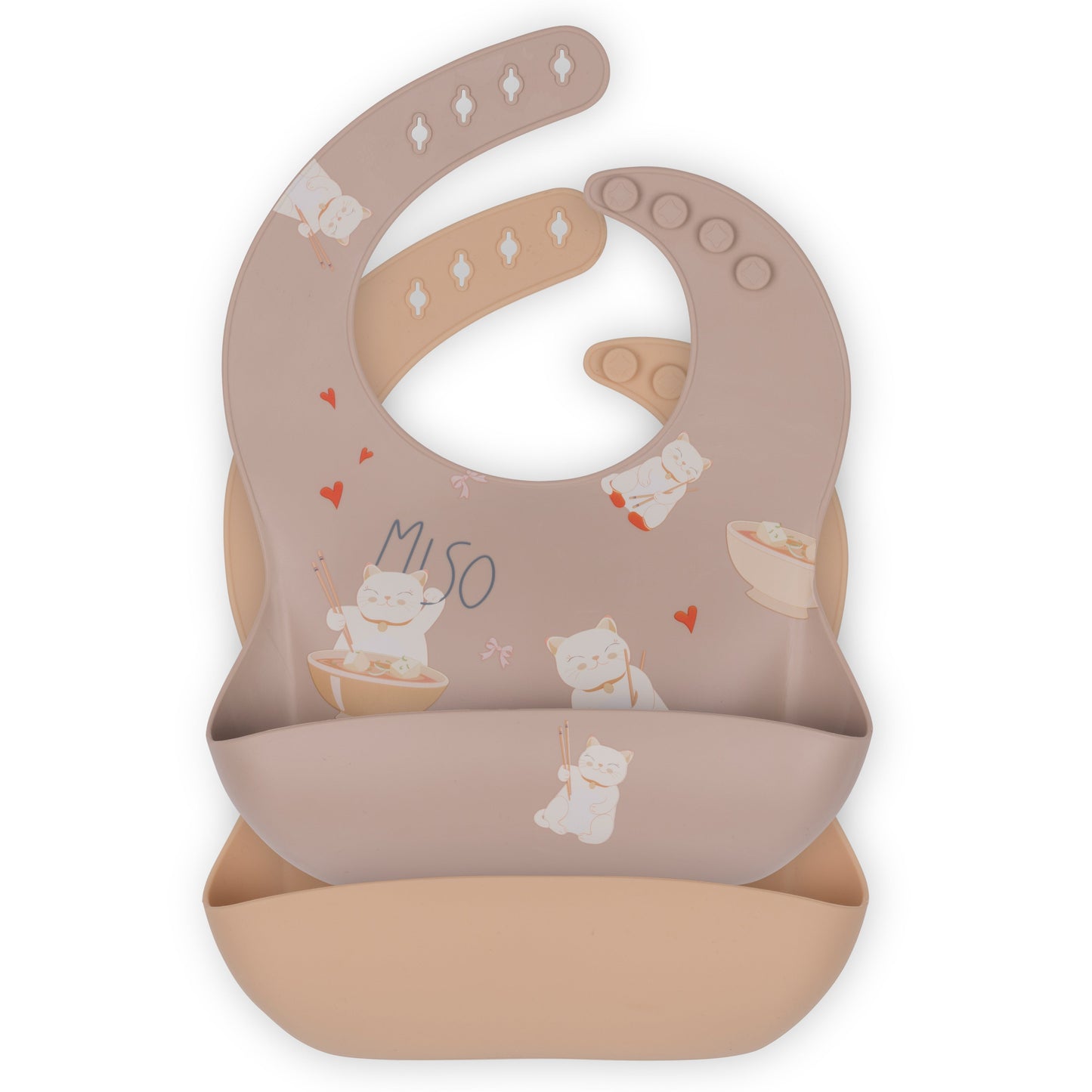 Bavoir silicone Konges Slojd Miso moonlight/Shell