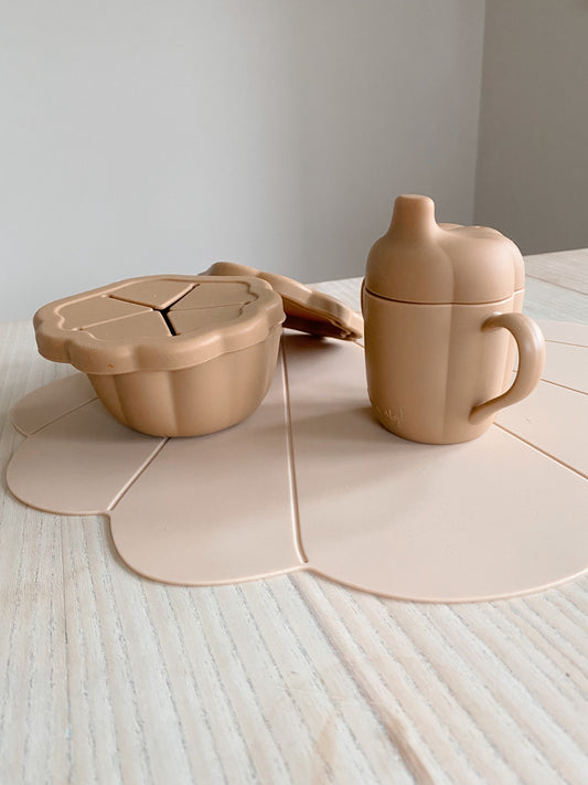 Set de vaisselle en silicone Konges Slojd Terracotta