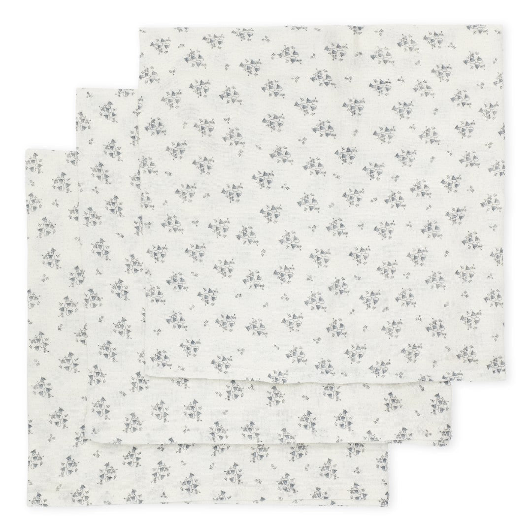 Lot de 3 Langes Konges Slojd Clochette bleue