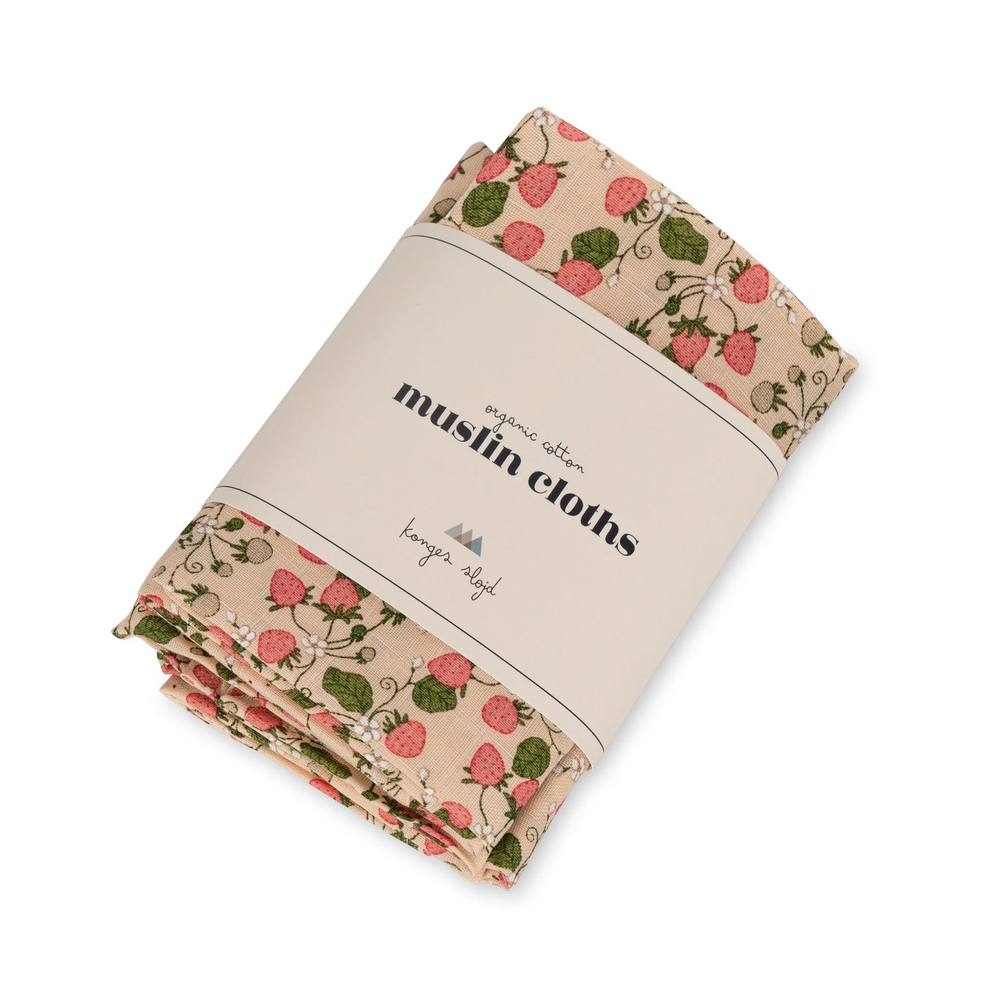 Lot de 3 Langes Konges Slojd Strawberry Fields
