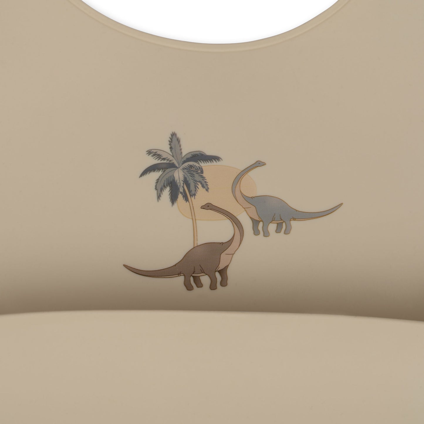 Lot de 2 Bavoirs en Silicone - Motif Dino pour Bébé
