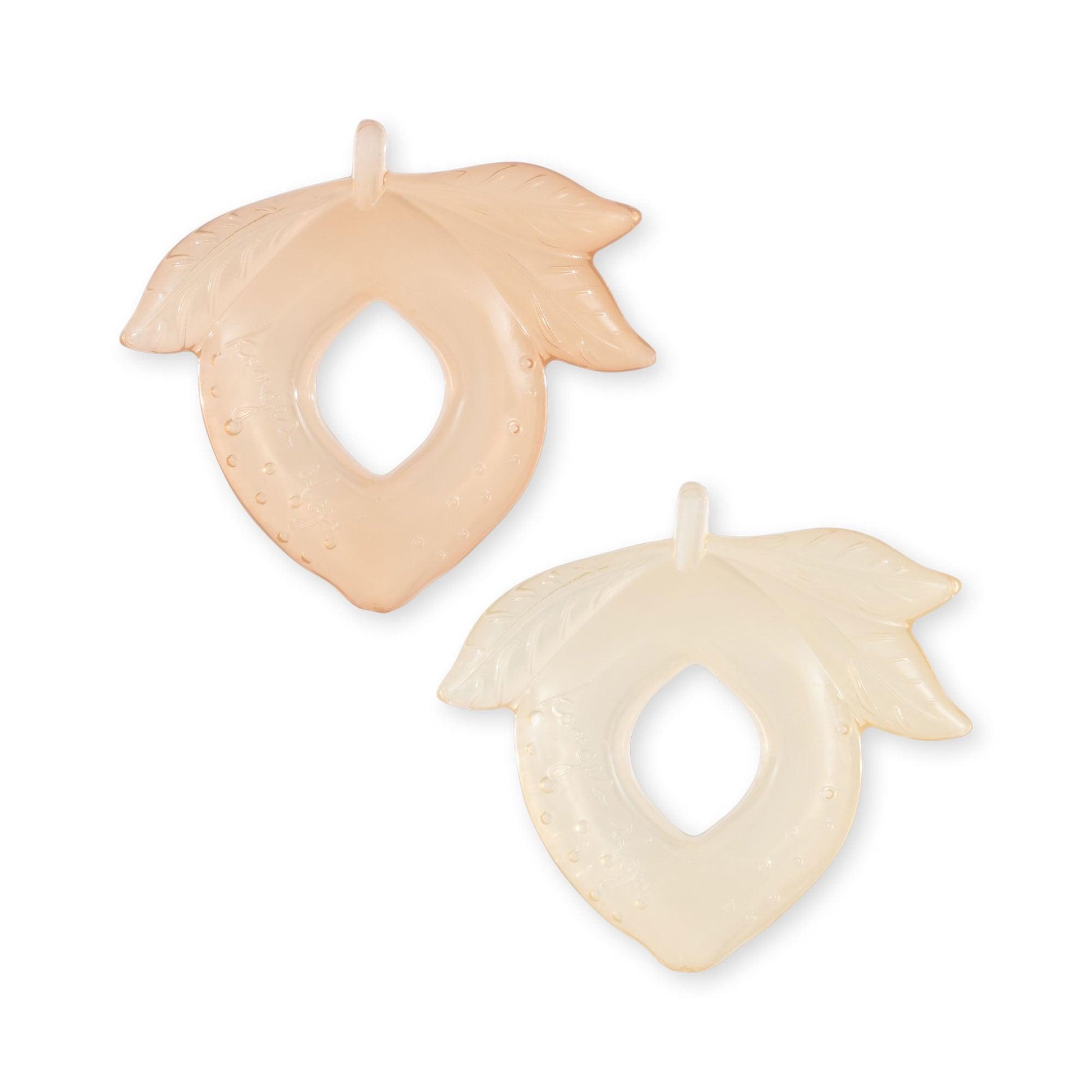 Lot de deux anneaux de dentition réfrigéré en forme de citron. 