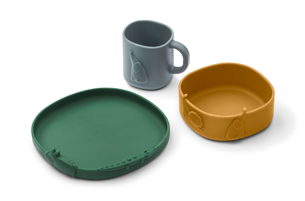 Liewood - Ensemble repas Kine 3 pièces - Petit Muxu Concept Store