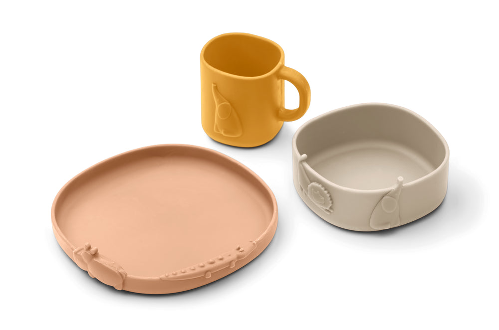 Liewood - Ensemble repas Kine 3 pièces - Petit Muxu Concept Store