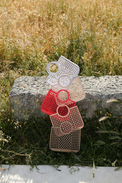 Panier Samantha - Petit Sac de Plage pour Enfant en LPDE Recyclé, Design Bohème Chic