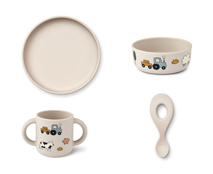 Liewood - Coffret repas bébé Vivi imprimé