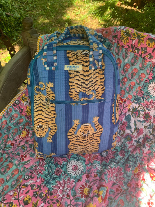 Sac à dos ordinateur imprimé tigre