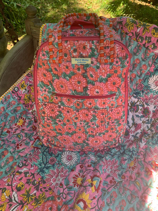 Sac à dos ordinateur imprimé 70s